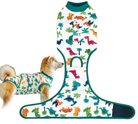 Traje Recuperación Perros Macho, Body Anti-Lamido Canino, Ropa Protectora Cómoda Cuidado Mascota Rehabilitación Cachorros