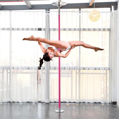 SaryEdge Palo per Pole Dance da casa - Palo per Pole Dance Staccabile da 45 mm con Design Girevole e Fisso, Dotato di Barra di Estensione. Palo per Pole Dance Portatile,