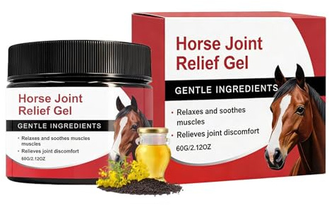 Horse Joint Soothing Gel - Equine Shoulder Nourishing | Muscle Soothing Cream | Fuktgivande Hudvårdsformel | Hästträningsåterhämtning För Användning På En Stall