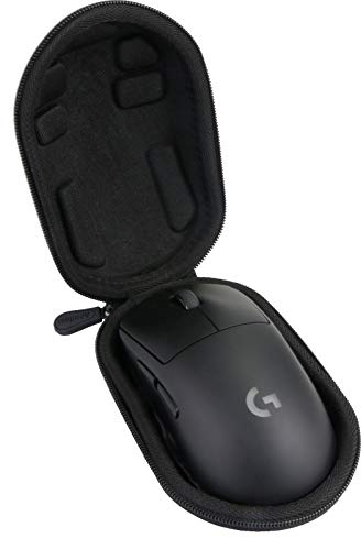 Aenllosi Hart Tasche Hülle Für Logitech G PRO/Logitech G PRO X Superlight kabellose Gaming-Maus (schwarz)