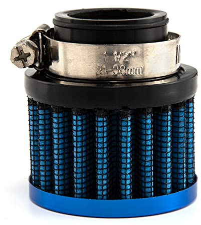 Universellt gränssnitt Motorcykel Luftoljefilter 25mm Bil Kalluftsinsug Filter Turboventilation Vevhusavluftning (Blå 25MM)