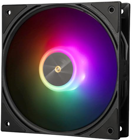 Thermalright TL-P12-S Ventilador de CPU ARGB Negro Ventilador de PC PWM PC Especificaciones Ventilador de refrigeración silencioso de 120 mm, Velocidad de 1500 rpm, Ventilador de CPU de escritorio