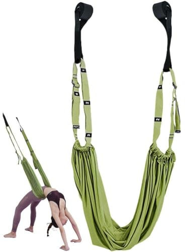 Aerial Silks Yoga Swing Beinstrecker Gurt Stretch Gurt an Der Taille Und Hinteren Bein Aerial Yoga-hängematte Für Fitness Ballett Pilates