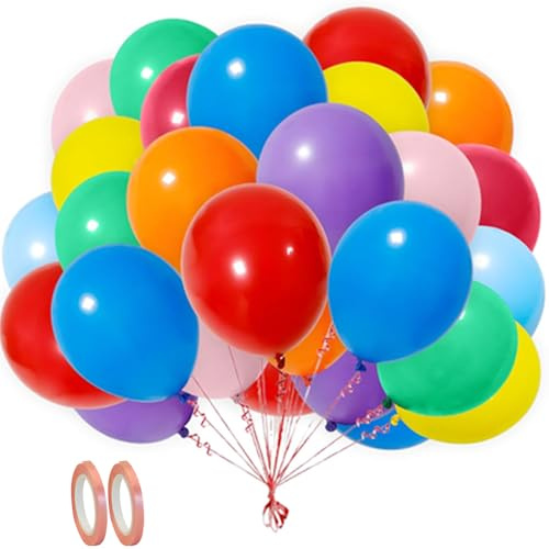 Ram Regenbogen Ballon 50 Pack 10 Zoll Latex Mehrfarbig Sortiert Regenbogen Luftballons Baby Shower Hochzeit Party Feier Geburtstag