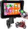 Rimoody Carplay Bildschirm für Motorrad Kabellos Carplay und Android Auto Display für Motorräder, 5 Zoll Autoradio für Motorräder mit Airplay/Android Cast/Dual Bluetooth/Navigation/IP67 Wasserdichter