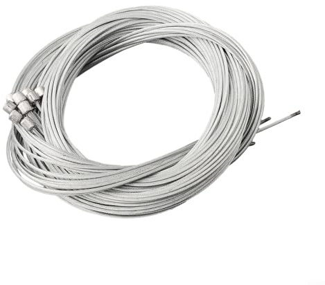 Cambio de cambios de bicicleta, 10 piezas de cable interior trasero de acero inoxidable para cambio suave, 2,1 m de longitud, compatible con bicicletas de montaña y ciudad