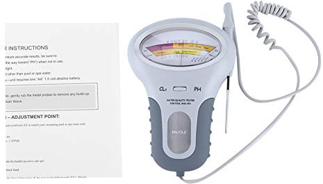 Culnflun Probador portátil de Calidad del Agua 2 en 1, probador de Mano para Piscinas, medidor de Cloro PH y CL2 para Piscinas, SPA, electroprobador Digital