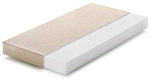 Marcapiuma - Matelas bébé 60x120 hauteur 10 cm - BAMBY - Matelas lit enfant en Waterfoam - respirant Housse dehoussable Anti-acarien Anallargique Lavable à 60° - 100% Made in Italy