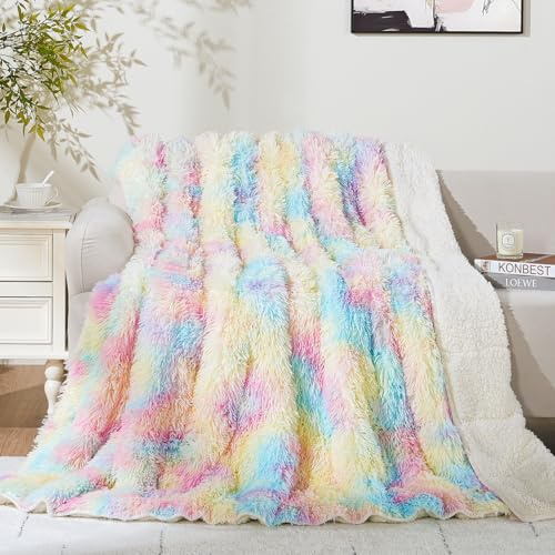 Cottonblue Couverture lestée de 6,8 kg pour Grand lit – Couverture Sherpa en Fausse Fourrure Douce – Couverture réversible en Polaire Moelleuse – Chaude et Confortable – Décoration pour Chambre à