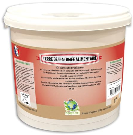 Prefor Terre de diatomée Alimentaire Seau 10L 5kg