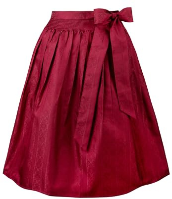 Stockerpoint Tablier Corinna Dirndl, Rouge foncé, Taille Unique Femme