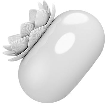 KOMBIUDA Aromatherapy Essential Oil Diffuser Lotus Shape Powered Mute Humidifier White Spa Yoga