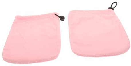 Beatifufu Manoplas De Cera De Belleza y Guantes De Terapia De Manos Talla Única Para Spa y Cuidado Facial Diseño Ajustable y Color Rosa Para Uso Salones y Casa