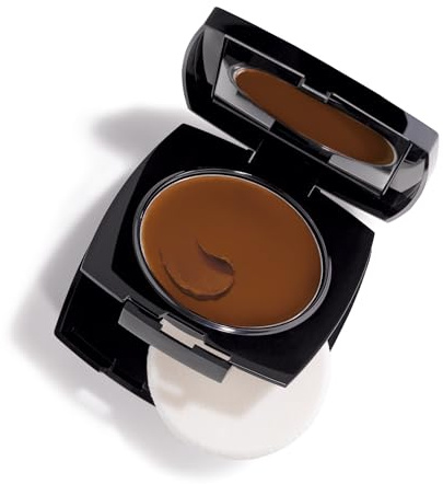 Avon Cream To Powder 3-in-1 Foundation, Concealer and Powder, Long Lasting Foundation Compact, Natural Looking Base that Lasts, SPF 15, 525N, Dark Cocoa
