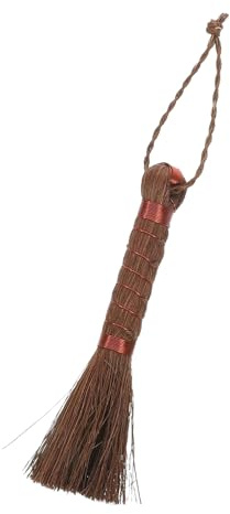 Palm Fiber Tea Brush, Soil Care Mini Broom, Soft Bristle Gardening Tool with Compact Handle, Indoor Plant and Flower Cleaning, Coffee Machine and Table Accessory