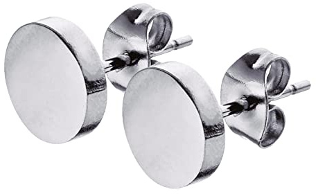 SMYKKO Orecchini OKOLI SILEA | Acciaio inossidabile | Tunnel | Finti Plugs | Donne | Ragazza | Acciaio | Orecchini | Rotondo | Bottoni, Acciaio inossidabile,