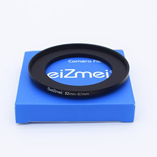 52mm a 67mm Filtro Adaptador,Compatible con Todas 52mm Objetivo a 67mm UV,ND,CPL,Filtro.52mm Lens to 67mm cámara Filtro (52-67mm)
