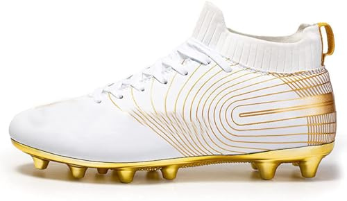 Kmrlofiy Chaussures de Football Professionnel Homme Crampons de Foot Homme Antidérapant Athlétisme Entrainement Spike Chaussures de Foot de Crampon Sport Adolescents