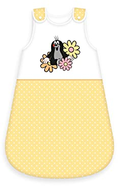 Herding Der kleine Maulwurf Baby-Schlafsack, 90 x 45 cm, Seitlich umlaufender Reißverschluss und Druckknöpfe, 100% Baumwolle
