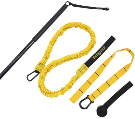 Swing Trainer for Golf/Baseball/Tennis Improvement, Resistance Cord(80lbs) with Workout Bar, Rotational Movements Exercise in Core Training