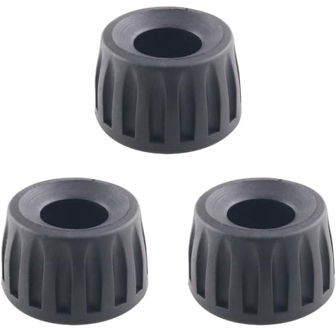 WHYHKJ 3 patas de trípode de goma (15 mm) para cámara de repuesto antideslizante que proporciona estabilidad para disparos en interiores y exteriores, color negro