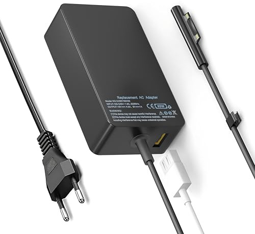 Surface Ladekabel 65W Microsoft Surface Ladekabel Laptop Netzteil für Surface Pro 12/11/10/9/8/7/7+/6/5/4/X,Surface Laptop 7/6/5/4/3, Surface Book 3/2,Surface Go 4/3/2, Surface Ladegerät mit USB