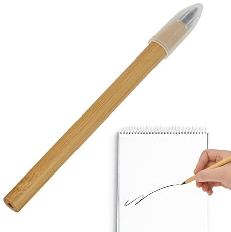 Infinity Pen i trä – permanenta träpennor, oändlig träpenna, tidlösa träpennor, återanvändbar obegränsad skrivpenna för barn, för alltid penna för att rita och skissa