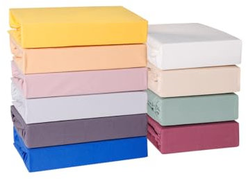 Spannbettlaken für Familienbett 270x200 cm (Creme)