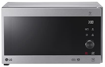 LG MH6565CPS Freestanding NeoChef™ Microwave Oven, 25L Capacity, 1000W Power, 476 x 387 x 272mm (W x D x H), One Body Tempered Glass, Panel Touch, Stainless Steel