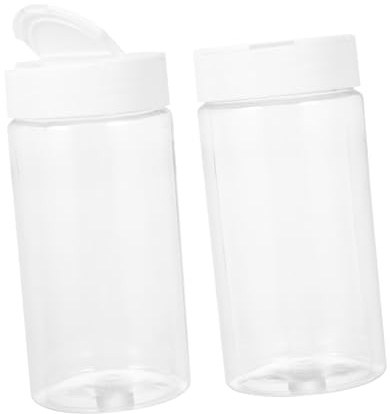 Toyvian 2Pcs Transparent Fish Feeders Bottles Environmental-friendly Storage for Ornamental Aquarium Feeding Easy Food Level Viewing Practical Fish Tank Supplies