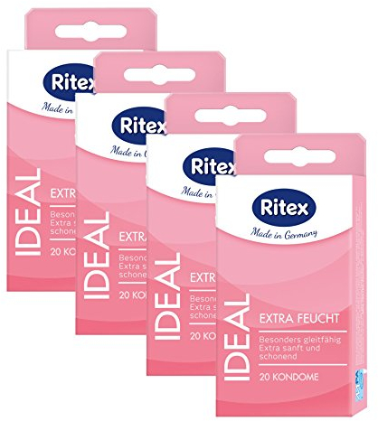 80 (4 x 20er) Ritex ideal Kondome - Extra feuchte Condome