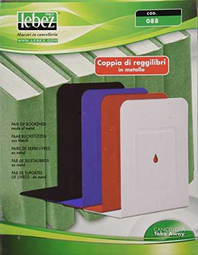 Lebez 088-N Reggilibri in Metallo, 2 Pezzi