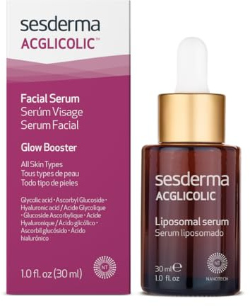 Sesderma | Acglicolic Liposomal Serum | Anti-Falten Serum | Resurfacing | Sanftes Peeling | Feuchtigkeitsspendend | Liposomales Serum | Reduziert Falten | Hauterneuerung | 30ml