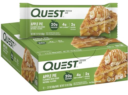 Quest Nutrition Bars, 60 g, Apple Pie, Pack of 12