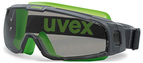Uvex U-Sonic Supravision Excellence Safety Glasses - Tinted/Grey/Lime
