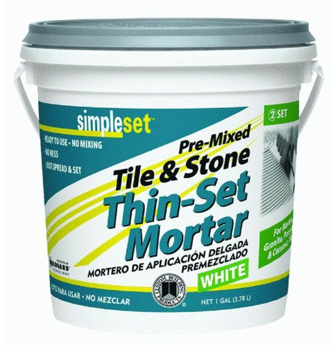 Custom STTSW1 1-Gallon SimpleSet Premium Thin-Set Mortar, White