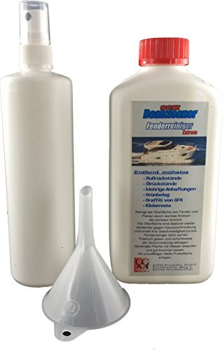OGM Fenderreiniger und Schlauchbootreiniger + Zerstäuber + Trichter