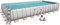 Bestway Power Steel - Set per piscina rettangolare con telaio in acciaio, 956 x 488 x 132 cm, con impianto di filtraggio a sabbia e accessori, colore: grigio