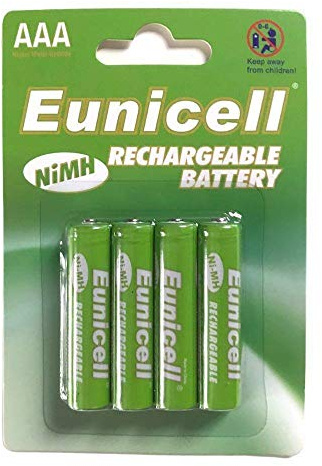 AAA 600mAh Rechargeable Batteries 1.2V for Solar Lights and Cordless Phones (AAA (pack of 4))