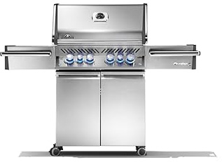 Napoleon PRO500RSIBPSS-3 Prestige PRO BBQ Propane Gas Grill, 500 sq.in. + Infrared Side and Rear Burners, Stainless Steel