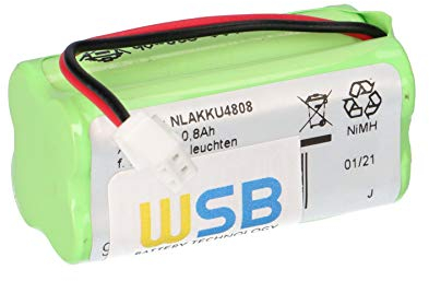 4,8V 800mAh AAA NI-MH F2x2 Notleuchten Akkupack Kabel und Stecker Modellbau Notlicht Sicherheitsbeleuchtung