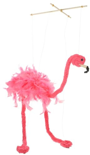 ZUNOXAZ Flamingo Marionettenpuppe PlüSchtiere Interaktive Marionettenspielzeug Tiermarionetten FüR Puppentheater Vorstellungen Und Kreatives Figurenhandwerk