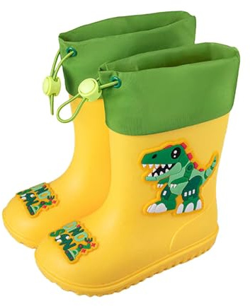 2026 - Botas de nieve para mujer, antideslizantes, cómodas, para jugar al aire libre, para bebés y niñas (3), Amarillo, 33 EU