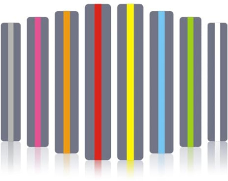 8PCS Guided Reading Highlight Strips, Colored Overlay Tracking Rulers for Dyslexia Irlens ADHD to Reduce Visual Stress, Visual Aids Overlays Ruler for Reading Beginner Y4-YDSQ