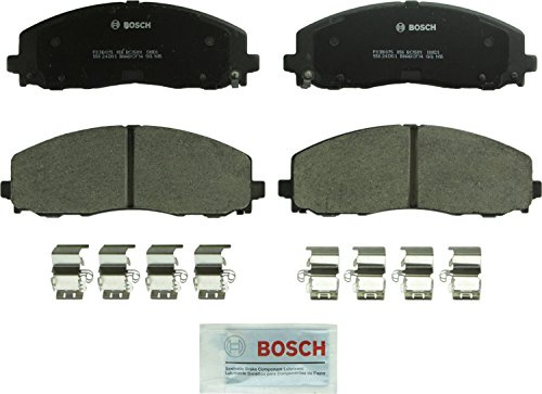 BOSCH BC1589 QuietCast Premium Ceramic Disc Brake Pad Set - Compatible with Select Chrysler Pacifica, Town & Country, Voyager; Dodge Grand Caravan, Journey; Jeep Gladiator; Ram C/V + More; FRONT