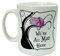Alice in Wonderland We're All Mad Here Cheshire Cat Novelty Ceramic 10oz Mug Gift