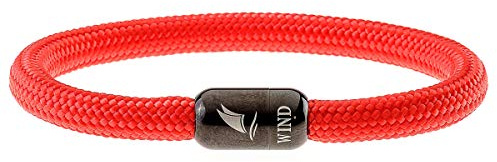 Wind Passion – paracordarmband för män och kvinnor – magnetiskt armband för män – reparmband för män – armband sträng med magnetiskt lås – robust och vattentätt surfararmband, X-Large (Wrist size: