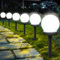 YeahBoom Solarlampen für Außen Kugel,6 Stück LED Gartenleuchten Solar Kaltweiss,Solar Gartenleuchte Wasserdicht Solarlampe,für Terrasse Gehwege Hof Gartendeko