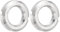 QUARKZMAN M30 x 1.5mm - 2pz Fissaggio Dadi Tondi Scanalati Quattro Scanalature - Dado Bloccaggio Tondo Acciaio Inossidabile 304 per Vari Cuscinetti Volventi, Settore Industriale, Argento