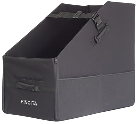 Keeper Box 2.0 para bicicleta plegable, solución de almacenamiento de bicicletas plegable, adecuada para bicicleta, mantén la bicicleta vertical en el maletero del coche para ahorrar espacio (negro